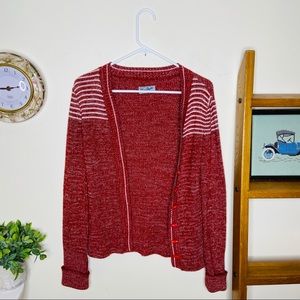 VINTAGE Van Dyke Sportswear Red Marled Cardigan